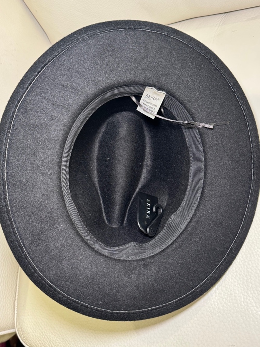 AKIRA Cute Silver & Black Rhinestone Fedora Cowboy Hat Cap Michael Jackson New 🤩 - Picture 11 of 11